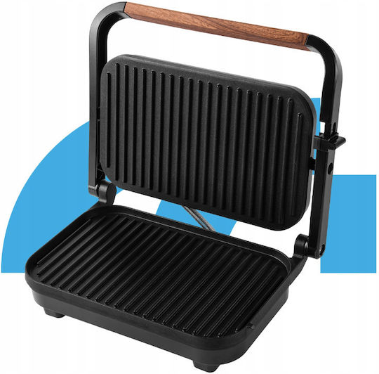 MalTec Sandwichmaker Grill mit Keramikplatten 1500W Schwarz