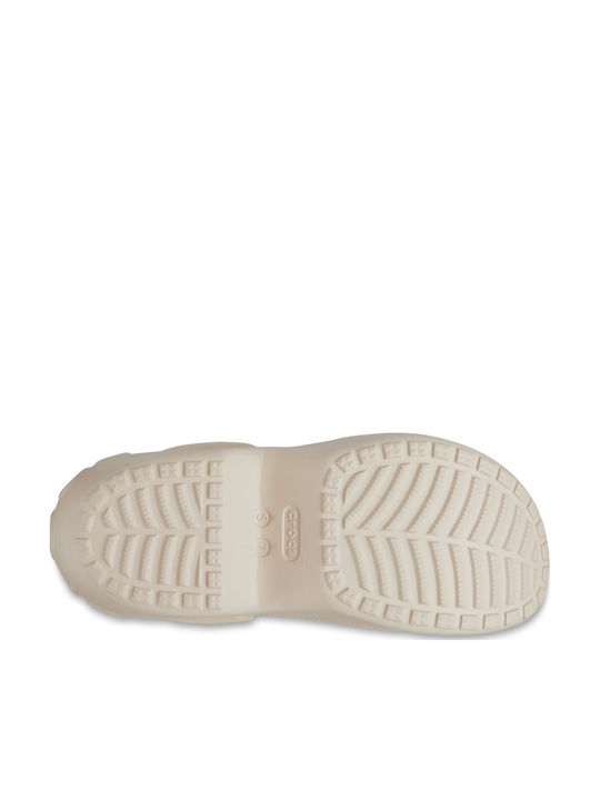 Crocs Bella Γυναικεία Σαμπό Μπεζ