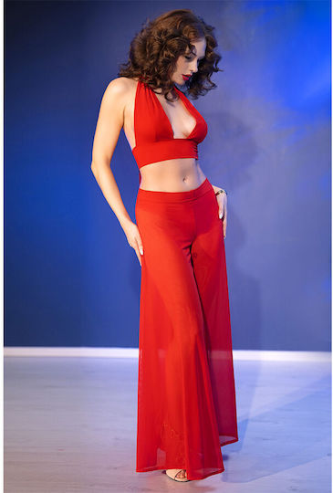 Chilirose Damen Sexy Top Rot