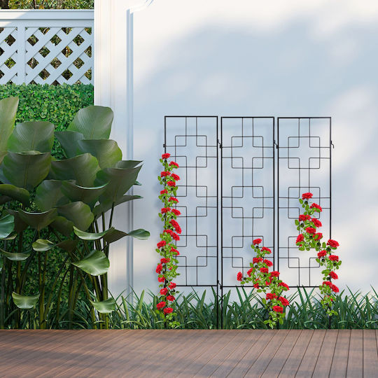 Arcadă Metalică pentru Grădină Flori Cățărătoare 122 X 30.5 X 0.8 Cm Oțel