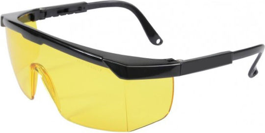 Ochelari de protecție Cedrus Design ergonomic Lentile din policarbonat rezistente la impact Strat anti-zgârieturi Suprafață anti-aburire Galben Sg2612