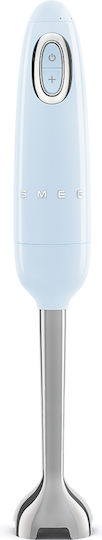 Smeg Blender De Mână Stil Anii 50 Cu Tijă Din Inox 700W Albastru
