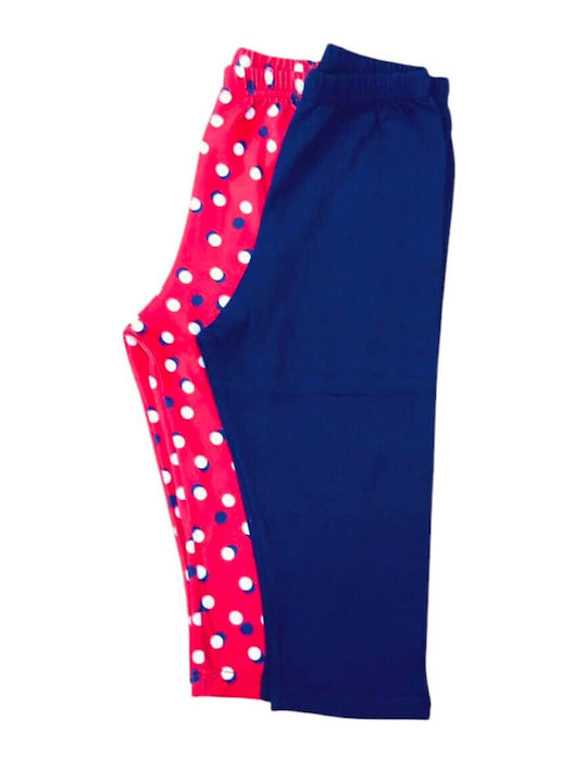Set Kinder Leggings Lang Blue & Red