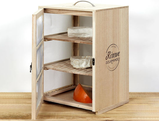 The Home Deco Factory Suport De Masă Din Lemn Pentru Dulap De Depozitare A Alimentelor Cu 3 Rafturi Din Lemn 28x24x39cm Bej