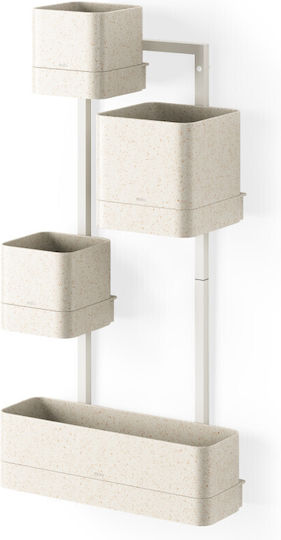 Umbra Επιτοίχιο Κασπώ 4 Θέσεων Μπεζ Cubiko 36x18x72 Umbra Επιτοίχιο Κασπώ 4 Θέσεων Μπεζ Cubiko 36x18x72