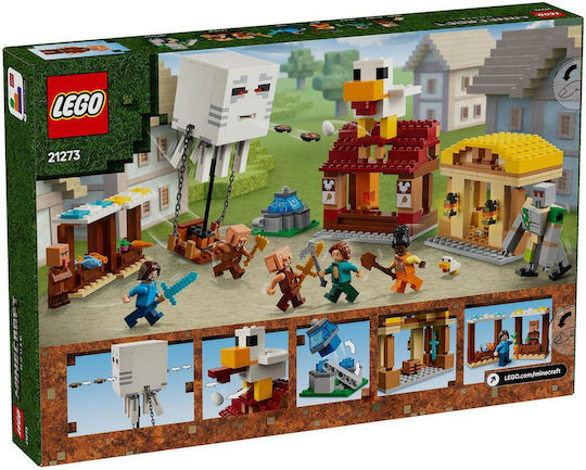 LEGO Minecraft The Ghast Balloon Village Attack για 10+ Ετών 555τμχ