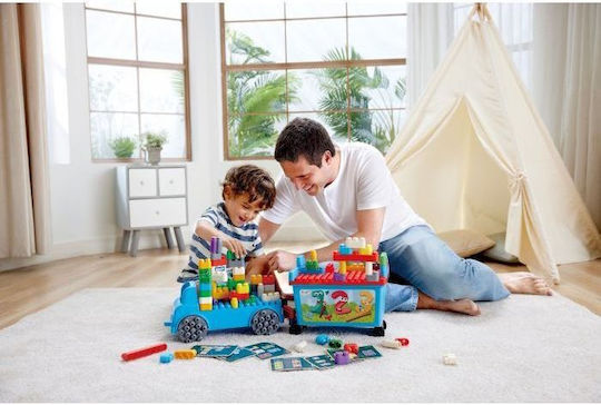 Hape Блокчета PolyM Count And Play With The Tow Truck за 1,5-5 години години 114бр