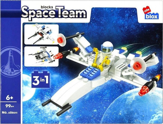 Alleblox Cuburi De Construit Space Team Pentru 6+ Ani 99 Bucăți
