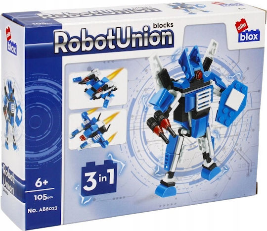 Alleblox Building Blocks 3in1 Robot Union for Ages 6+ 105 Pieces