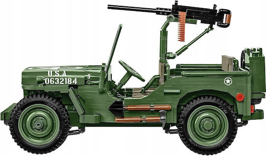 Cobi Building Blocks Willys MB Trailer Executive Edition for 7+ Years 1580 Pieces