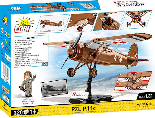 Cobi Τουβλάκια PZL P.11C για 7+ Ετών 320τμχ