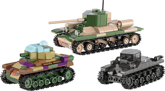 Cobi Building Blocks Renault R35 Valentine IX Panzer I for 7 Plus Years 595 Pieces