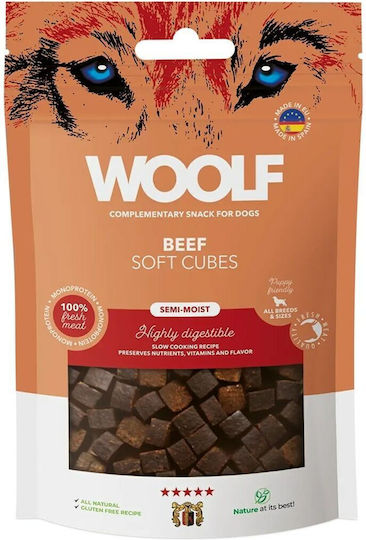 Woolf Soft Cubes Beef Monoprotein Przysmak Dla Psa 100g