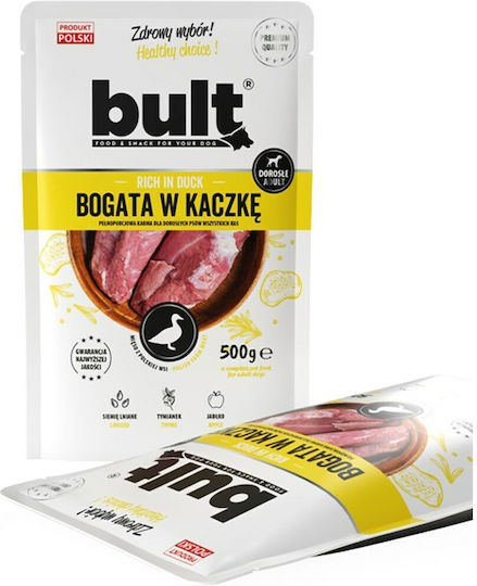Bult Nassfutter Hunde in Beutel mit Ente ohne Gluten 500gr