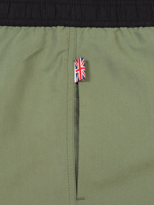 Clennell Men's Swimwear Bermuda Olive / Black with Patterns