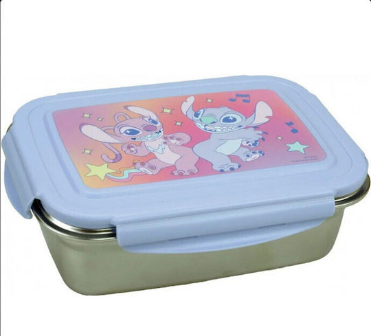 Gim Stitch Plastic Kids' Food Container Lilo & Stitch Gray