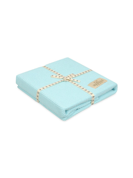 Matex Blanket Nursery Swaddling Blankets Cotton Light Blue 100x80cm