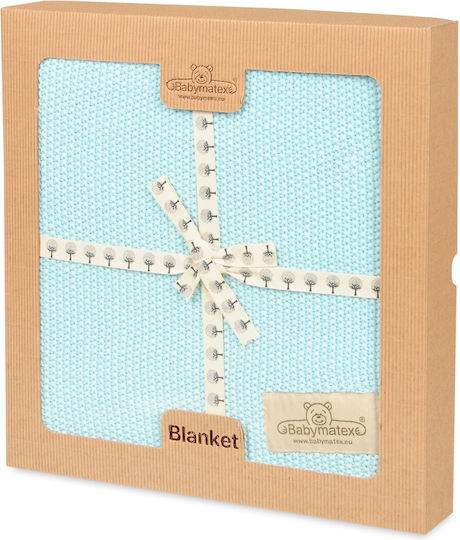 Matex Pătură Pepinieră Swaddling pături 100% bumbac Albastră 100x80cm
