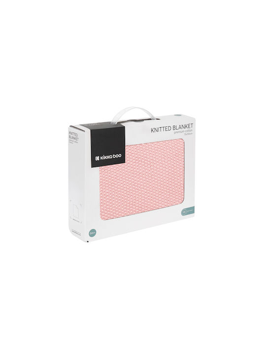 Kikka Boo Κουβέρτα Αγκαλιάς & Λίκνου Dream Big Πλεκτή Ροζ Pink 75x100εκ.
