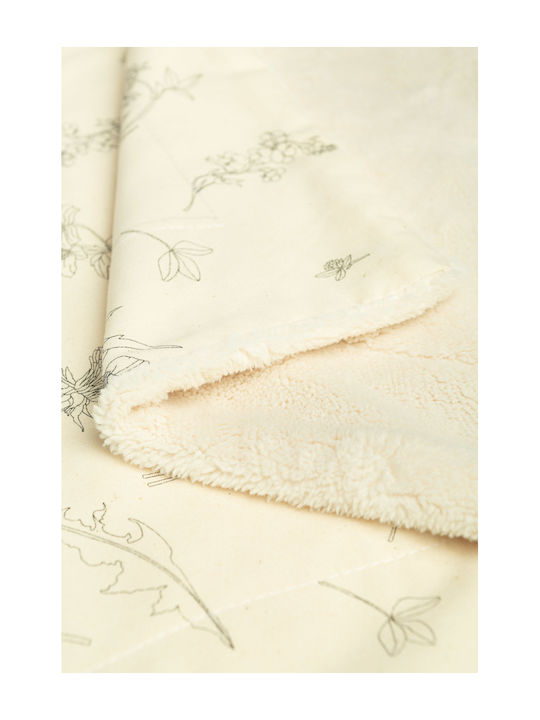Sensillo Blanket Nursery Swaddling Blankets Beige 80x100cm