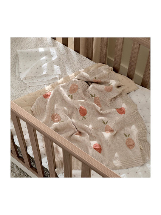Mamas & Papas Κουβέρτα Αγκαλιάς & Λίκνου Πλεκτή Μπεζ 70x90εκ.