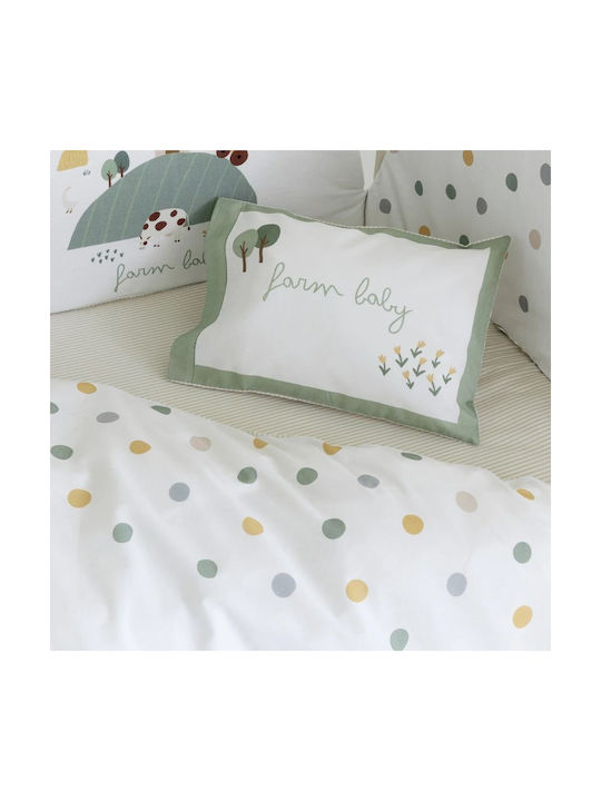 Nima Farm Baby Baby Sheets Set Crib Cotton Multicolored 120x170cm 3pcs