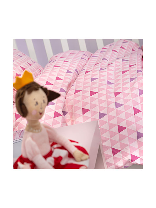 Guy Laroche Two 2 Twenty Seturi de cearșafuri pentru bebeluși Pentru Patut Bumbac Roz fucsia Fuchsia 115x170buc 3buc