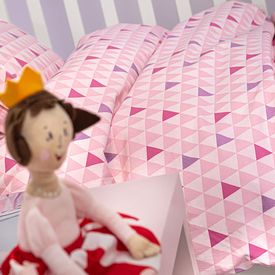 Guy Laroche Two 2 Twenty Set Baby Bettlaken Für Krippe Baumwolle Fuchsienrosa Fuchsie 115x170cm 3Stück