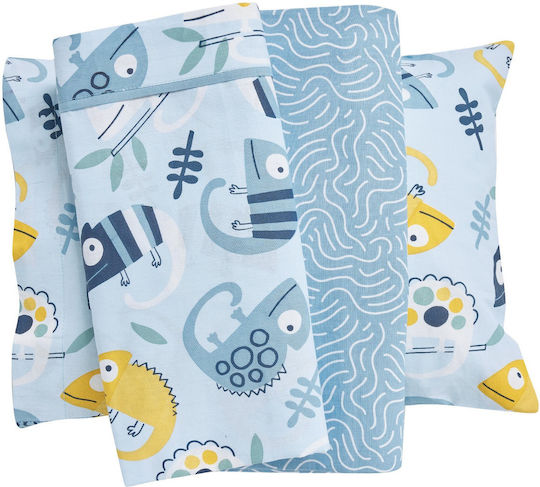 Das Home Комплект Сини Бебешки Чаршафи 70x120см Das Home Комплект Сини Бебешки Чаршафи 70x120см