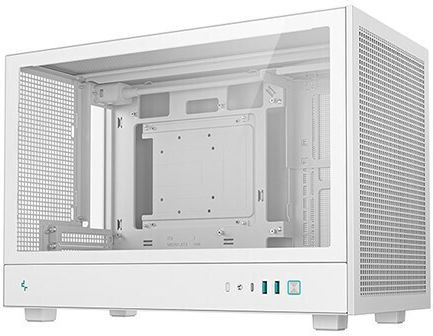 Deepcool CH260 Gaming Mikro-Turm Computergehäuse mit Seitenfenster Weiß