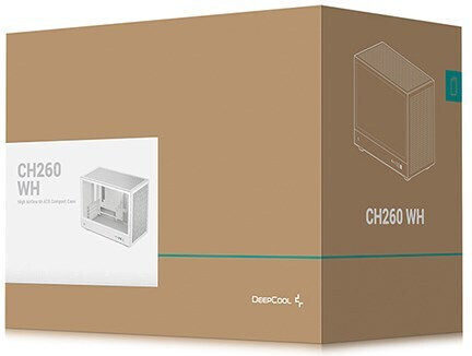 Deepcool CH260 Gaming Mikro-Turm Computergehäuse mit Seitenfenster Weiß