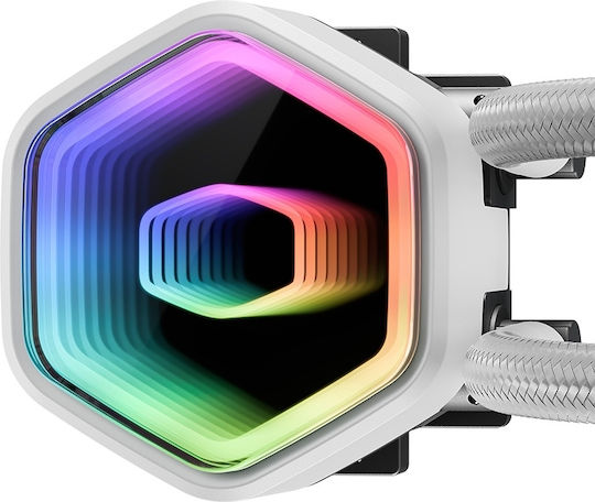 CoolerMaster MasterLiquid 360 Core II Water Cooling AIO CPU With 3 Fans 120mm And ARGB Lighting White