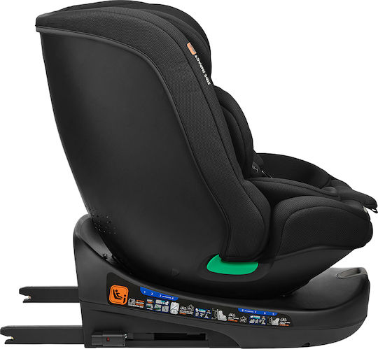 Kikka Boo i-Round Καθισματάκι Αυτοκινήτου i-Size με Isofix Black