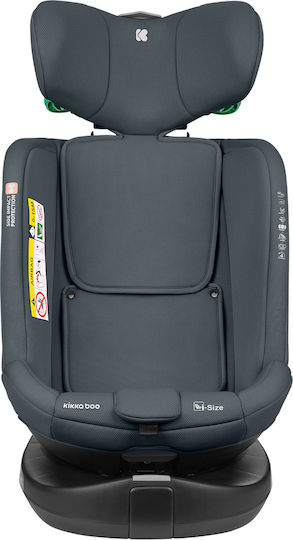 Kikka Boo i-Round Детско Столче за Кола i-Размер с Isofix Тъмно сиво