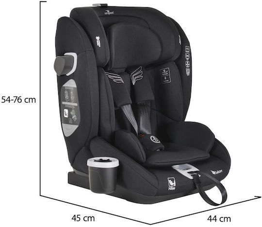 Cangaroo Falcon Καθισματάκι Αυτοκινήτου i-Size Pirate Black 9-36 kg