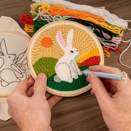 Kikkerland Hase Punch Needle Gg272 Spielzeug