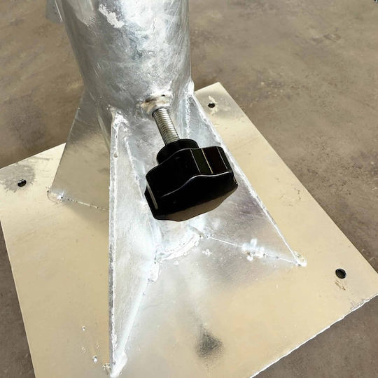 Professionell Garten & Terrassen Sonnenschirm Bodenständer Geflecht Aluminium mit Ständer 52199