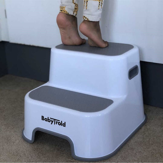 Babytrold 2-степенна табуретка Бяла 19-03ht2 Бебе Деца