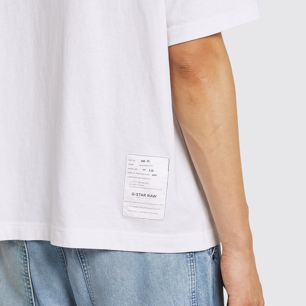 G-Star Raw Archive Print Boxy Tricou Alb D24429-C336-H285