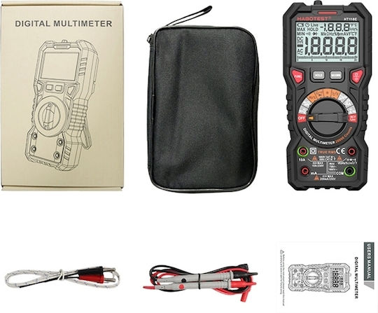 Habotest Digitales Multimeter Wahre Effektivwert mit AC / DC / Widerstand / Kapazität / Temperaturmessung HT118E