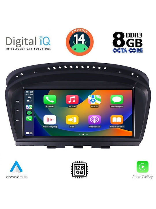 Digital IQ Car Audio System for BMW E60 2008-2011 (Bluetooth/USB/WiFi/GPS/Apple-Carplay/Android-Auto) with Touch Screen 8.8"