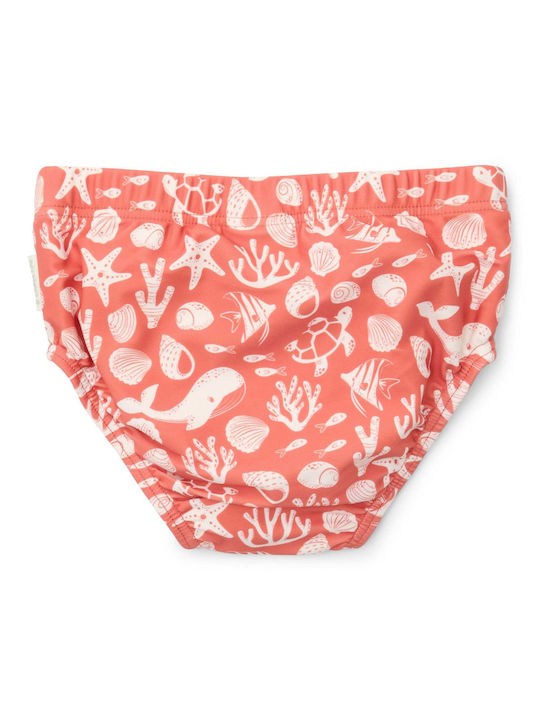 Little Dutch Sea Life Kids Swimwear Swim Diaper Coral Red
