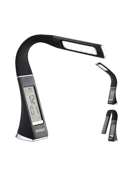 Monzana LED Lumină de Birou cu Braț Flexibil în Culoarea Negru
