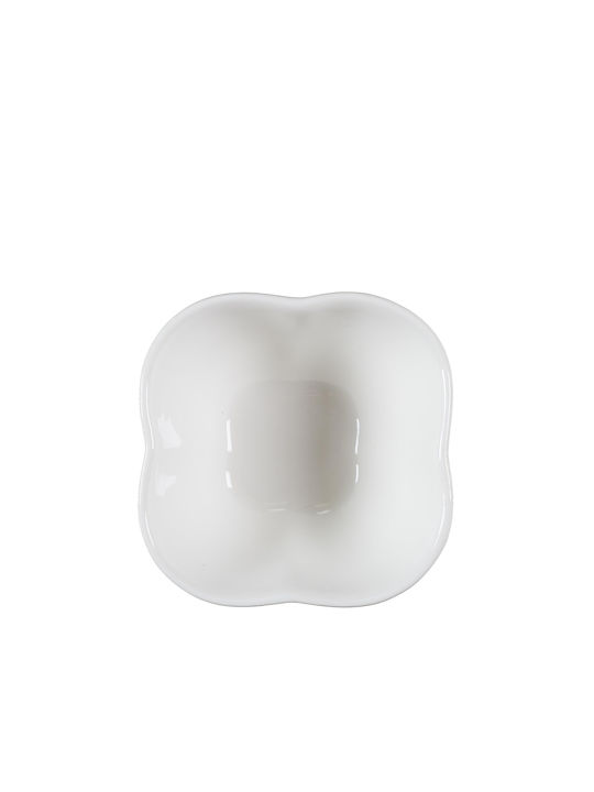 The Home Deco Factory Ceramic Dessert Divided Serving Plate White 10pcs The Home Deco Factory Ceramic Dessert Divided Serving Plate White 10pcs