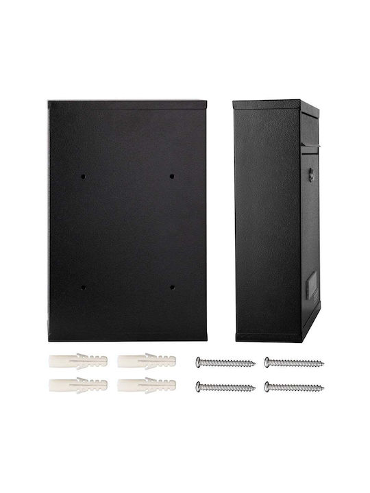 Deuba Cutie Poștală pentru Exterior Inox în Culoarea Negru 22x32x9cm