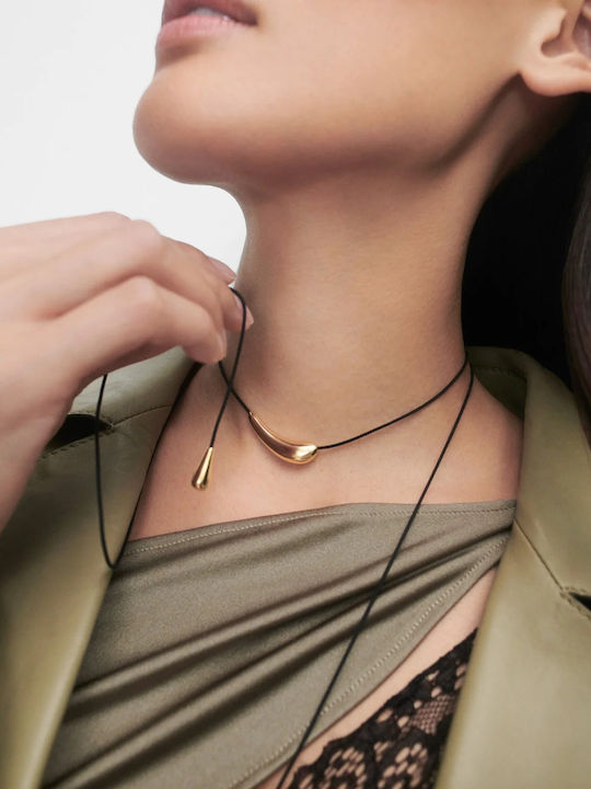P D Paola Necklace Made Of Gold Plated Silver