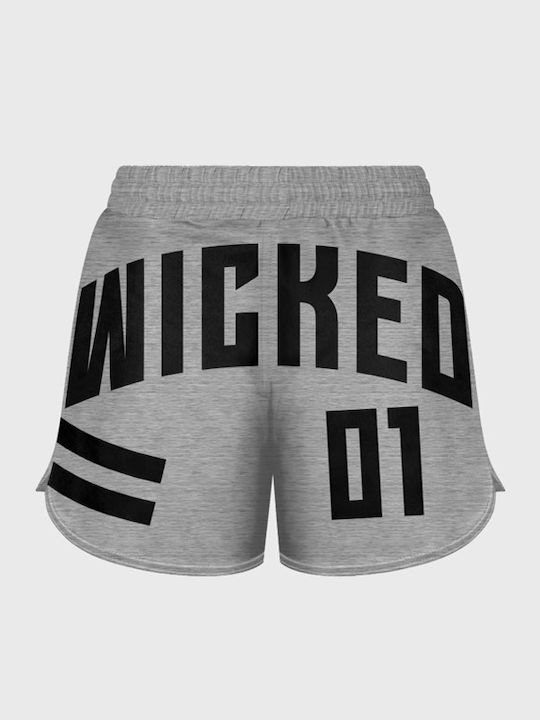 Wicked1 WK-FS-ELR-GY Σορτσάκι MMA Γκρι