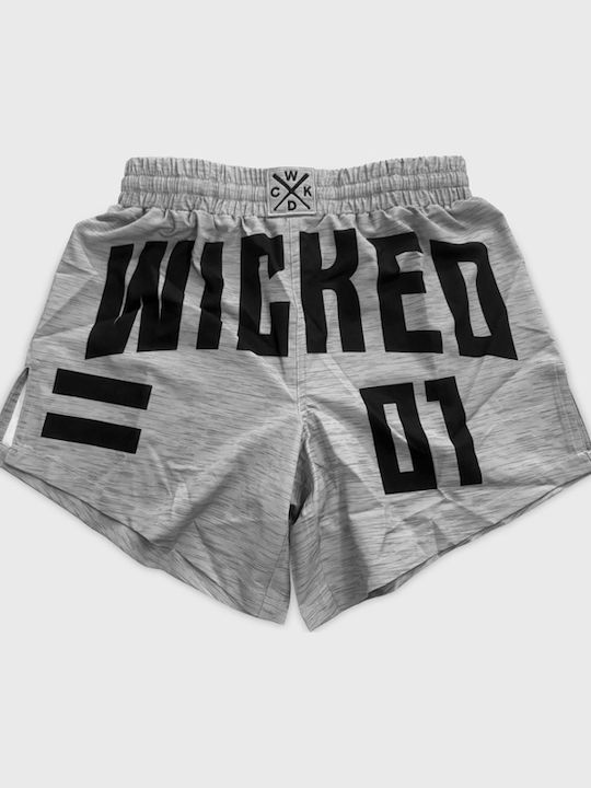 Wicked1 WK-FS-ELR-GY MMA Shorts Gray