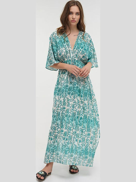 Sommer Maxi Abendkleid Türkis