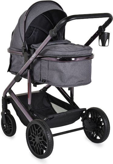 Moni All Road Adjustable 2 in 1 Baby Stroller Suitable for Newborn Grey 13.6kg